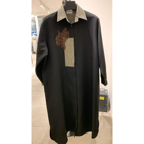 Long-Sleeve Modest Shirt Dress/قميص نسائي