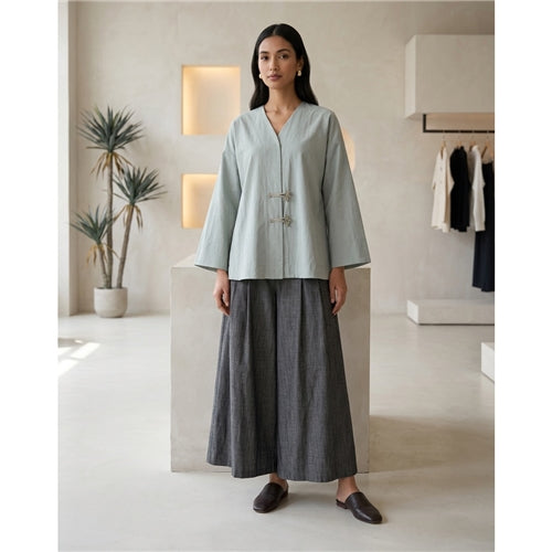 Toggle Closure Shirt FS/قميص نسائي