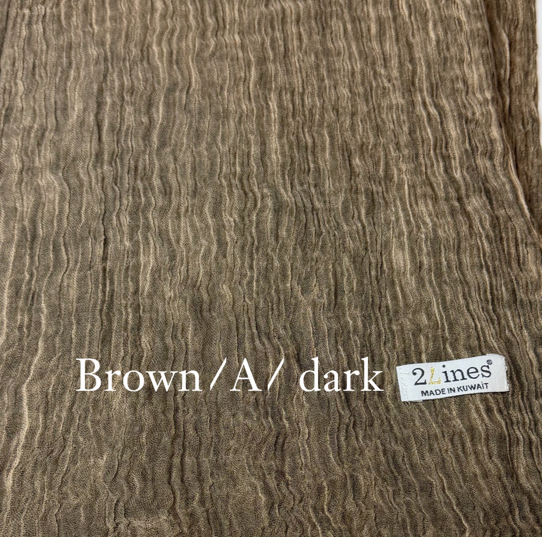SHIBORI SCARF BROWN /وشاح نسائي