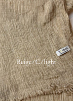 SHIBORI SCRAF BEIGE /وشاح نسائي