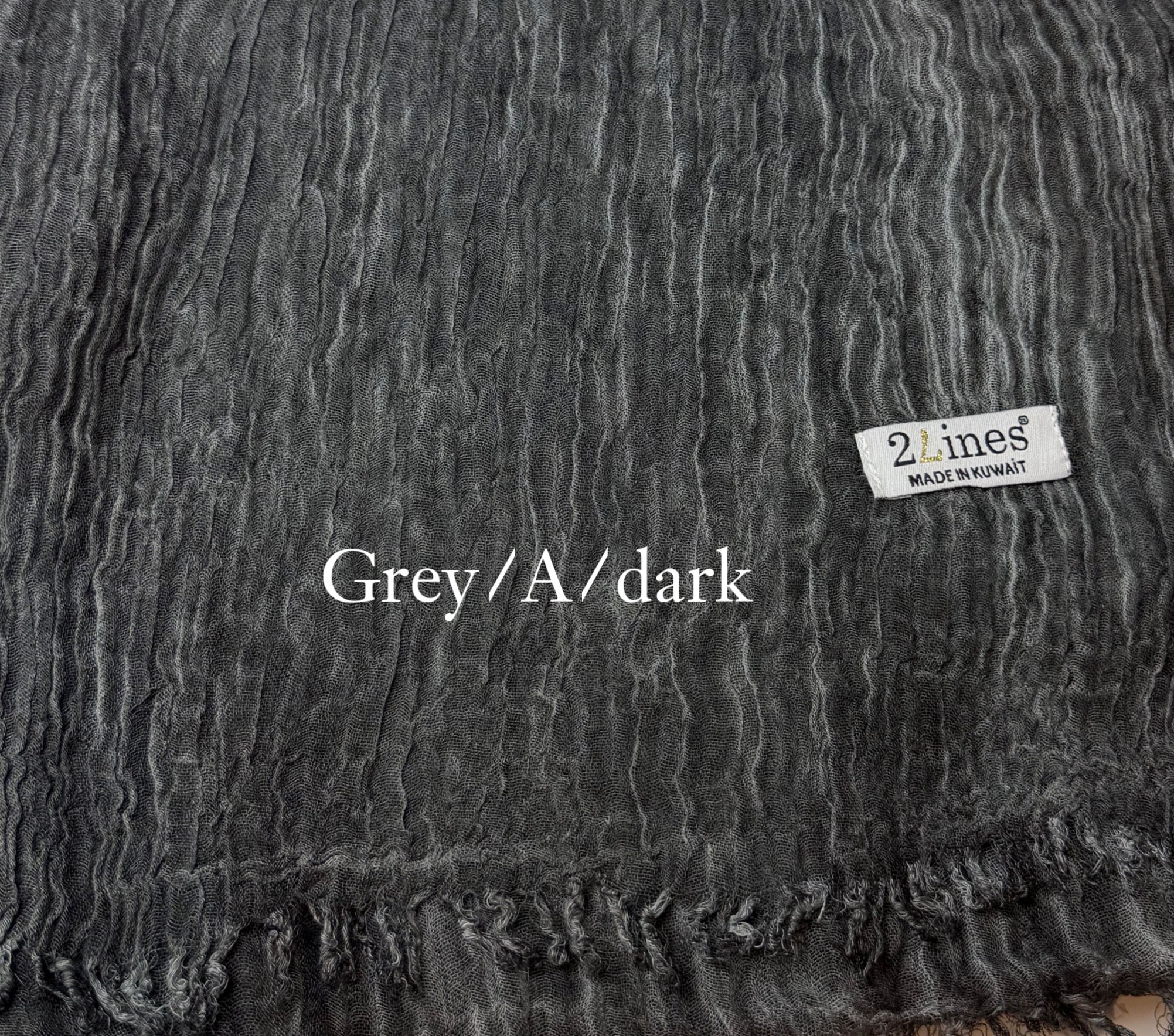 SHIBORI SCARF GREY /وشاح نسائي