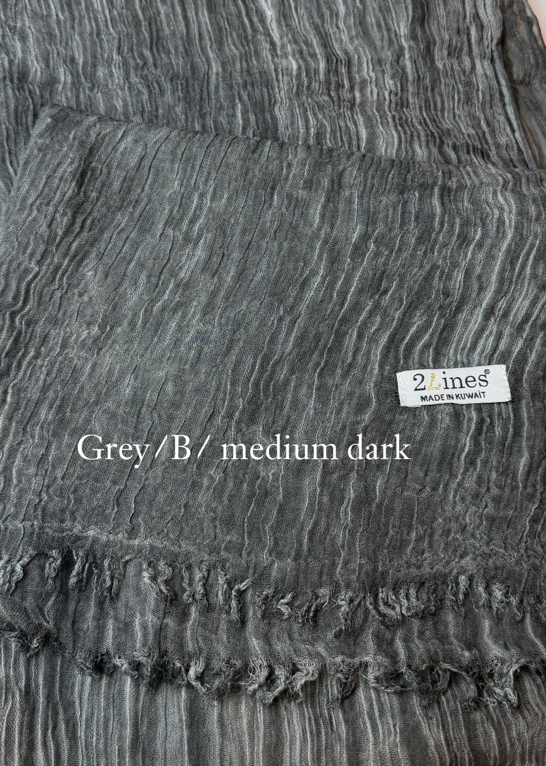 SHIBORI SCARF GREY /وشاح نسائي